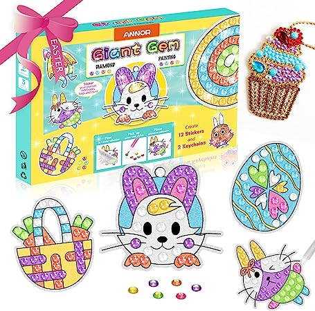 Photo 1 of ANNOR Diamond Painting Kits for Kids Age 8-12-Make Your Own Gem Art