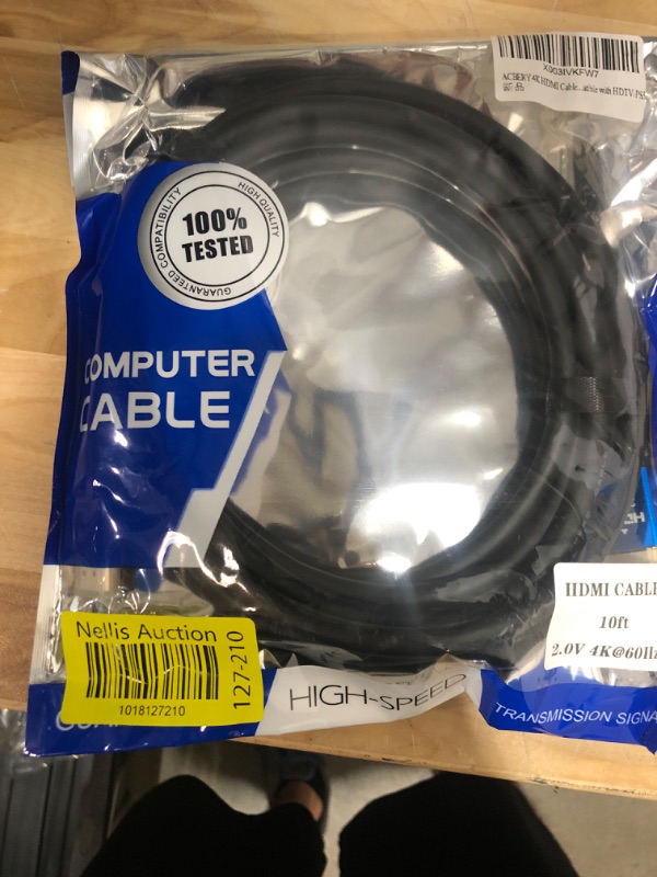 Photo 2 of ACBERY 4K HDMI Cable 10FT, 18Gbps Ultra High Speed HDMI 2.0 Cable, 4K@60Hz 2K 3D HDR 2160P ARC & Ethernet HDMI Cord, HDMI to HDMI Cable for Laptop, Monitors, Roku Fire TV, HDTV, PS5, Xbox One & More