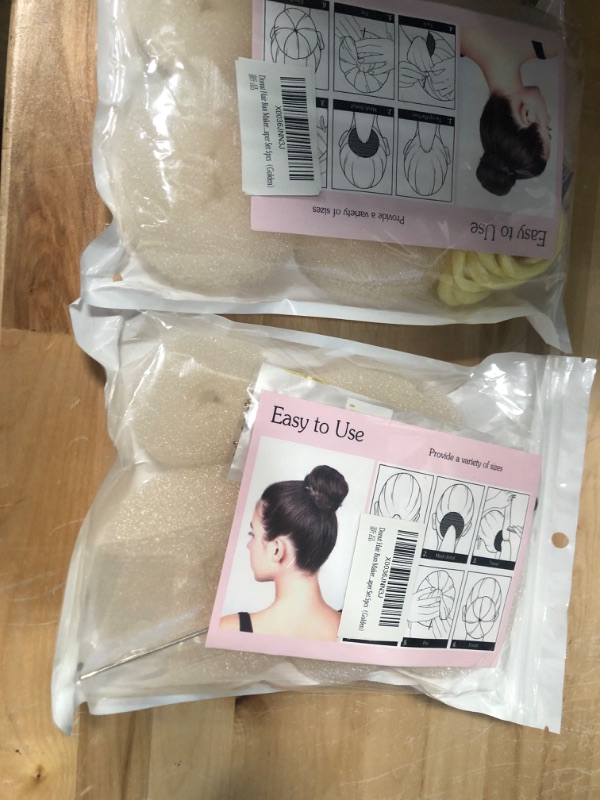 Photo 1 of Bundle of 2 Donut Hair Bun Kits