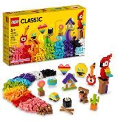 Photo 1 of ***MISSING BAGS***LEGO Classic Lots of Bricks Construction Toy Set 11030, Build a Smiley Emoji & Classic Creative Pastel Fun Bricks Box 11028, Building Toys for Kids, Girls, Boys Ages 5 Plus with Models Toy Set + Building Toys Frustration-Free Packaging