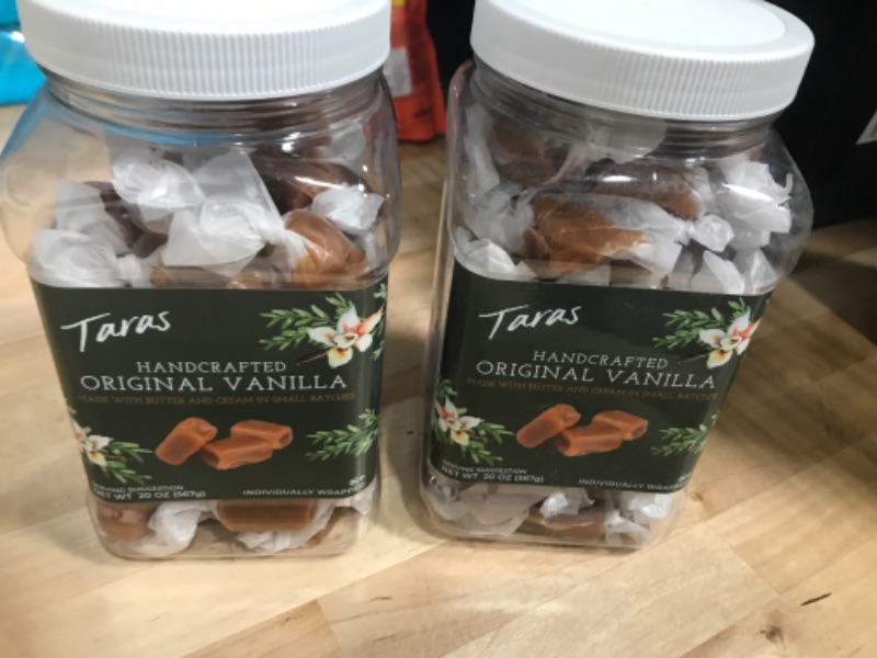 Photo 2 of **BOTH ARE ORIGINAL VANILLA**  Tara's All Natural Handcrafted Gourmet Original Madagascar Vanilla Caramel, 20 Ounce & All Natural Handcrafted Gourmet Sea Salt Caramel: Small Batch, Kettle Cooked - 20 Ounce Vanilla + Sea Salt Caramel Best By: 11/26/2023