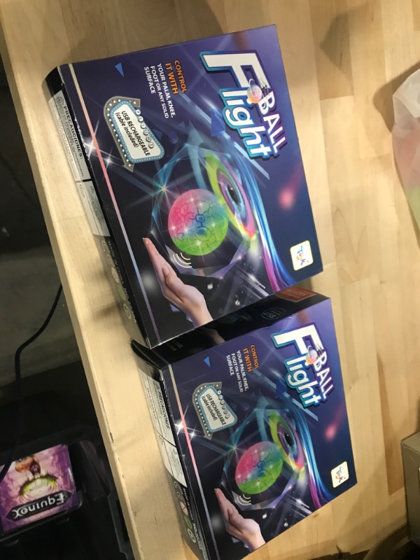 Photo 2 of *BUNDLE OF 2*  Flying Toy Ball Infrared Induction RC Flying Toy Built-in LED Light Disco Helicopter Shining Colorful Flying Drone Indoor and Outdoor Games Toys for 3 4 5 6 7 8 9 10 Year Old Boys and Girls