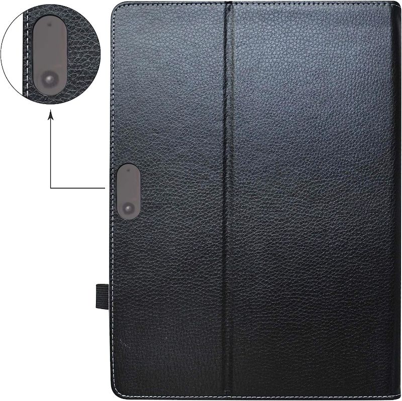 Photo 2 of Bige for Surface Pro X 13 Case,PU Leather Folio 2-Folding Stand Cover Case for New Microsoft Surface Pro X 13 inch Tablet (Not fit 12.3 inch Surface Pro),BlacK