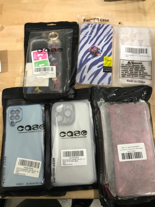 Photo 1 of 6 ITEMS PHONE CASES BUNDLE