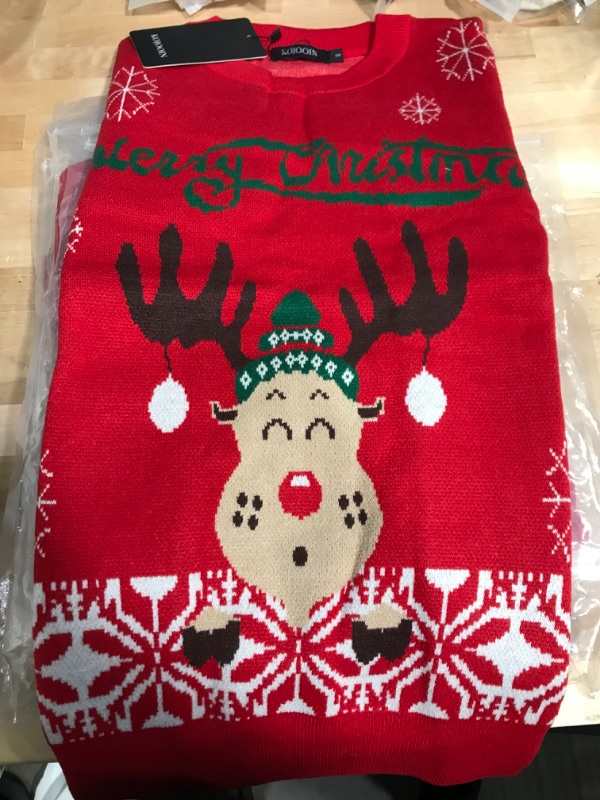 Photo 1 of RAINDEER CHRISTMAS SWEATER SIZE SMALL