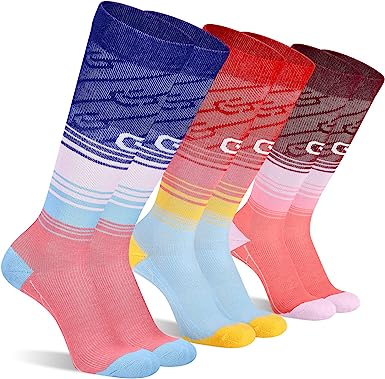 Photo 1 of CS CELERSPORT 3 Pairs Compression Socks 20-30mmHg for Men Running Athletic Support Socks SMALL/MEDIUM 