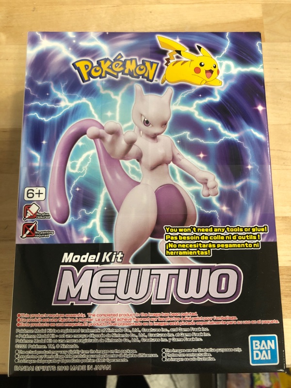 Photo 2 of Bandai Hobby Mewtwo Bandai Model Kit Multicolor