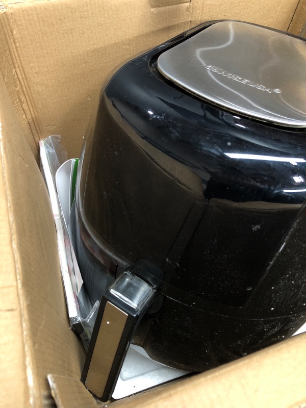 Photo 5 of *DOES NOT TURN ON* 8-in-1 5.8 Qt. Black Electric Air Fryer with Recipe Book