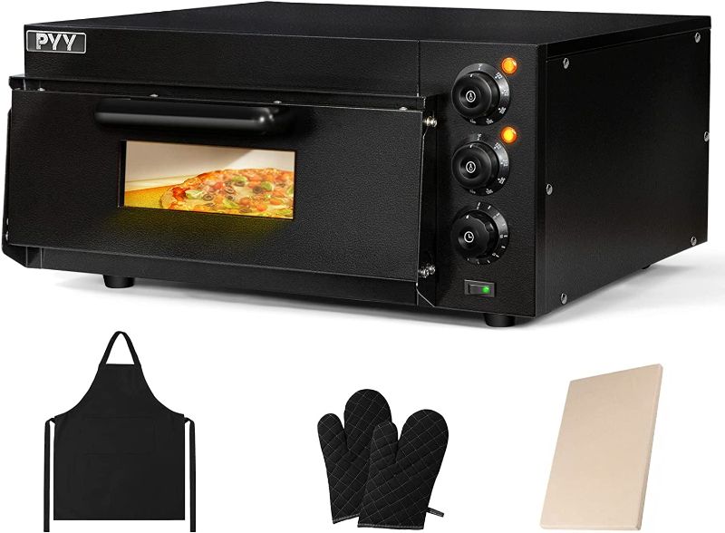 Photo 3 of 
PYY Indoor Pizza Oven Countertop Electric Pizza Oven 2000W Commercial Pizza Oven with Pizza Stone and Timer
Color:Black
