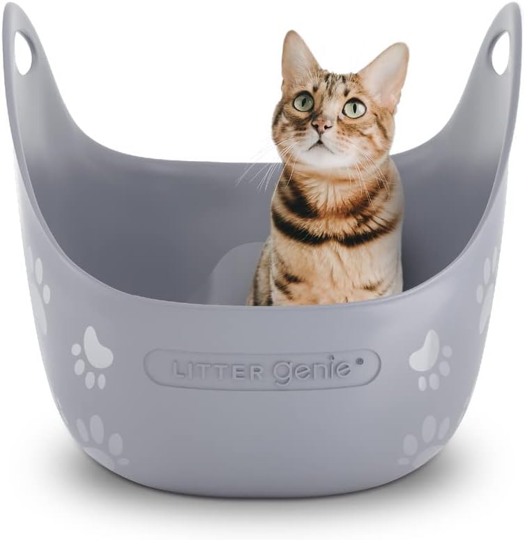 Photo 1 of 
Litter Genie Cat Litter Box | Made with Flexible, Soft Plastic | Features High-Walls and Handles for Privacy and Portability
Style:Litter Box