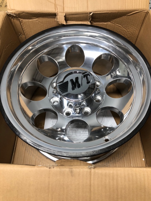 Photo 1 of **STOCK PHOTO IS REFERENCE*** ITS AN 8 LUG NOT A 5**
Mickey Thompson Classic III Wheel with Polished Finish (17x9"/8x6.5") 0 millimeters offset