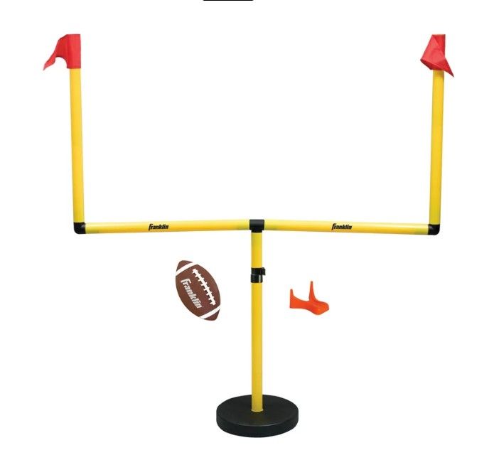 Photo 1 of ***MISSING PARTS***Franklin Sports Kids Football Field Goal Goalpost Set with Mini Football Kicking Cage