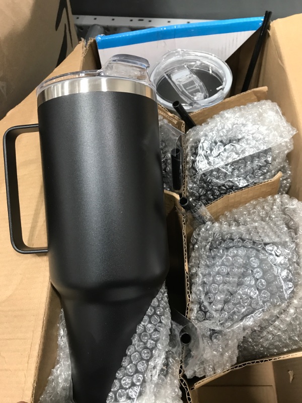 Photo 2 of *4 tumblers*
HASLE OUTFITTERS 40 oz Stainless Steel Tumbler with Handle, Vacuum Insulated Tumblers Bulk, Reusable Double Wall Travel Coffee Mug, Durable Powder Coated...8 tumblers