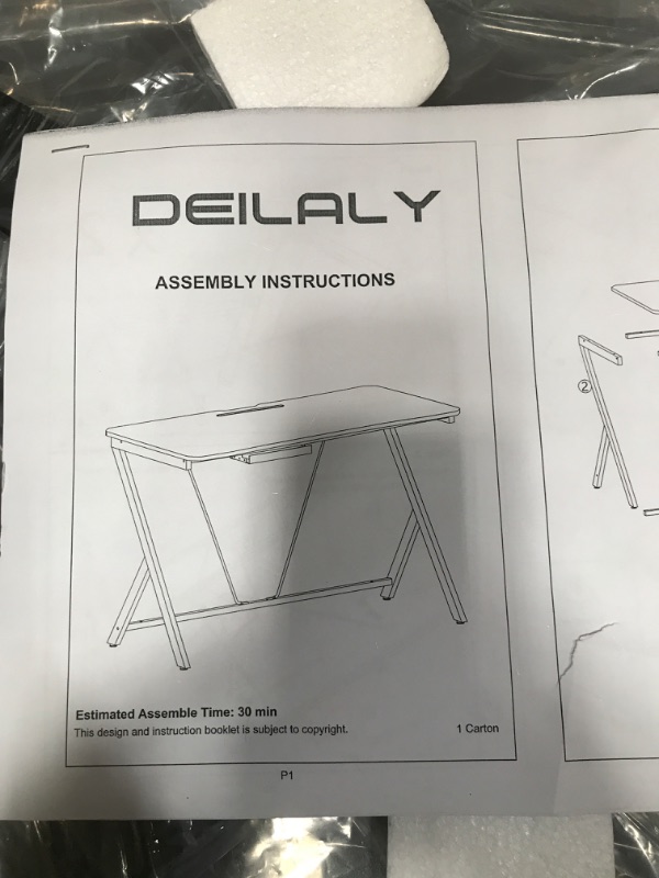 Photo 1 of Deilaly small gaming desk