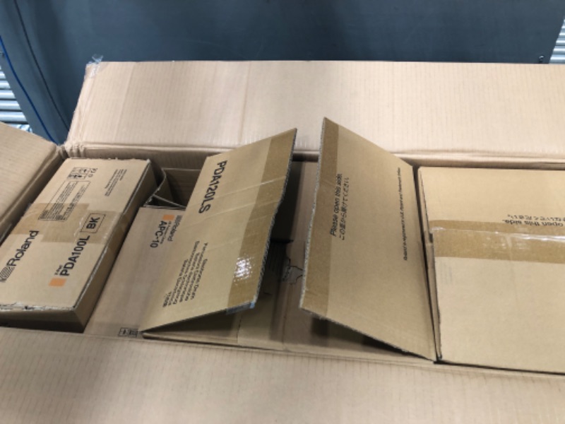 Photo 1 of (INCOMPLETE, MISSING BOX 1)Roland V Streamlined Acoustic-Style Electronic Drum Kit with Shallow-Depth Shells and TD-07 Module (VAD103-1)