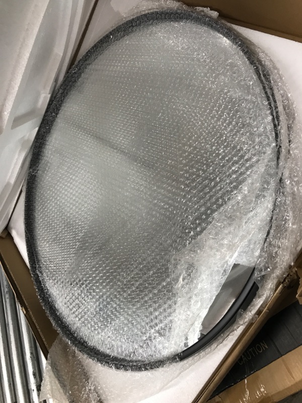 Photo 1 of 24" ROUND MIRROR - BLACK