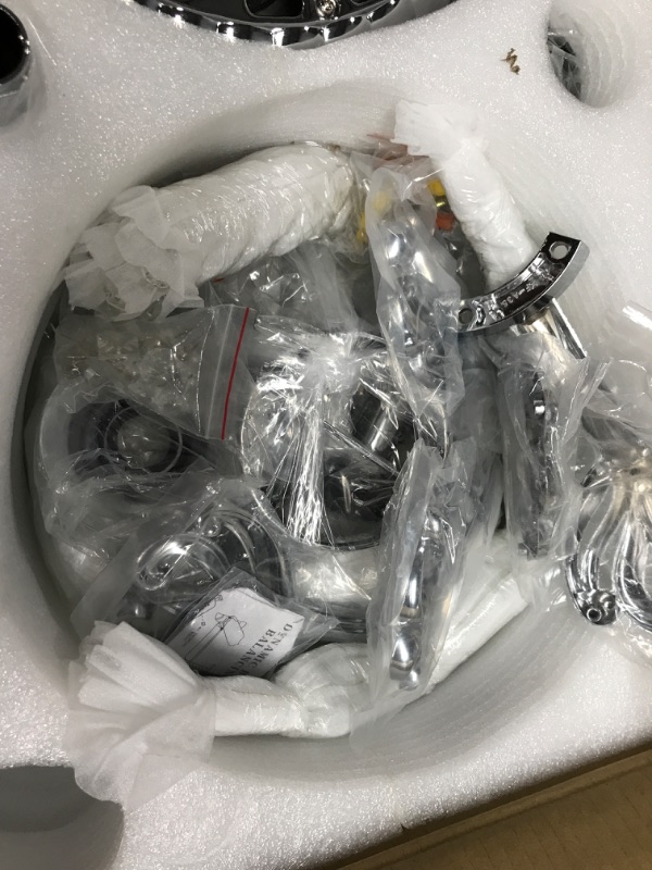 Photo 1 of **SEE NOTES**
ANTOINE 52 in. Chrome Ceiling Fan Indoor with Light and Remote Reversible Blades Crystal Fandelier