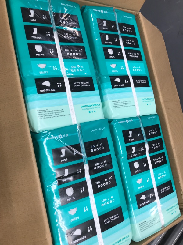 Photo 1 of SUNKISS TrustPlus Adult Diapers with Maximum Absorbency, Disposable Incontinence Briefs with Tabs for Men and Women, Maximum Overnight Absorbency, Leak Protection, Large, 60 Count (4 Packs of 15) Large (Pack of 60)