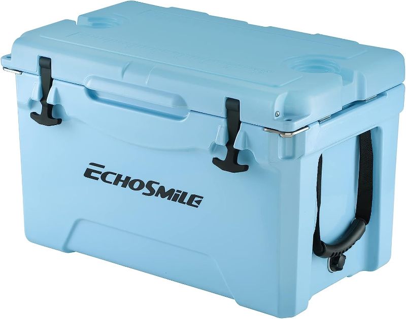 Photo 3 of 
EchoSmile 25/30/35/40/75 Quart Rotomolded Cooler, 5 Days Protale Ice Cooler, Ice Chest Suit for BBQ, Camping, Pincnic, and Other Outdoor Activities