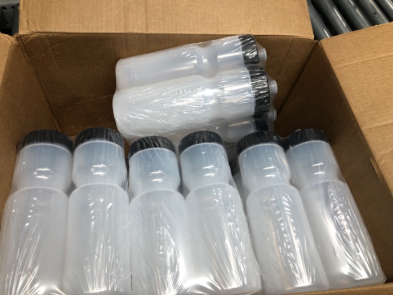 Photo 1 of | 24 Pack Sports Bottle 22 oz. BPA-Free Easy Open with Pull Top Cap Made in USA Reusable Plastic for Adults & Kids Rack...
