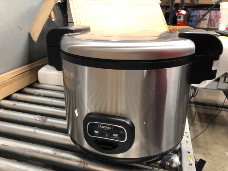 Photo 8 of **DONT TURN ON**
Aroma Housewares 60-Cup (Cooked) (30-Cup UNCOOKED) Commercial Rice Cooker, Stainless Steel Exterior (ARC-1130S)