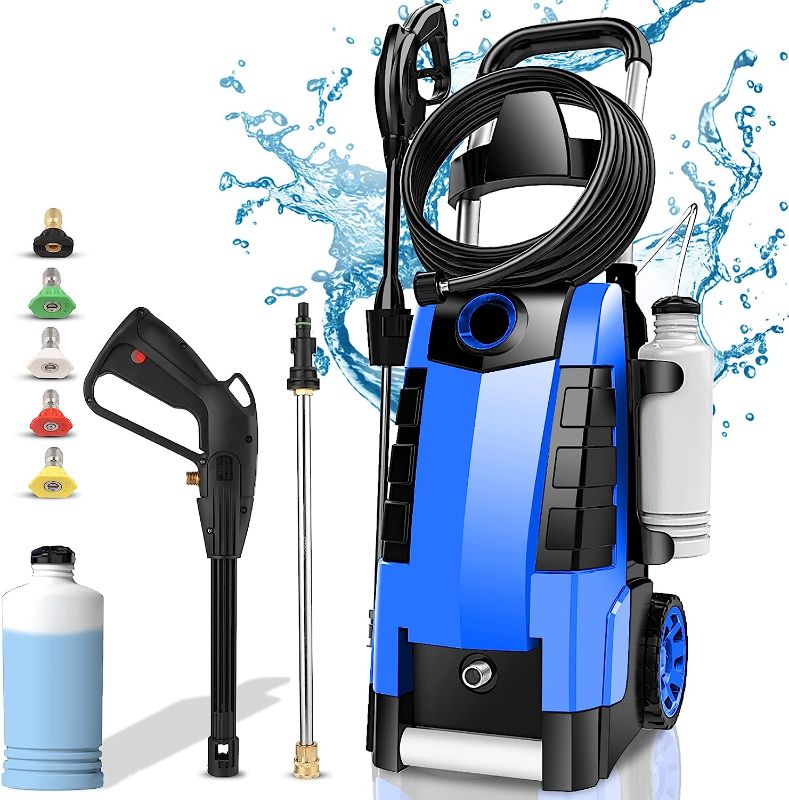 Photo 1 of 
Pressure Washer Power Washer TE3000 1800W Electric Pressure Washer High Pressure Cleaner Machine with 5 Nozzles Foam Cannon,Best for Cleaning Homes, Cars, Driveways, Patios