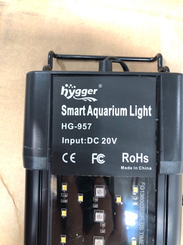 Photo 5 of **MISSING PARTS**
hygger Aquarium Programmable LED Light, for 24~30in Long Full Spectrum Plant Fish Tank Light with LCD Setting Display, 7 Colors, Sunrise Sunset Moon and DIY Mode, for Novices Advanced Players