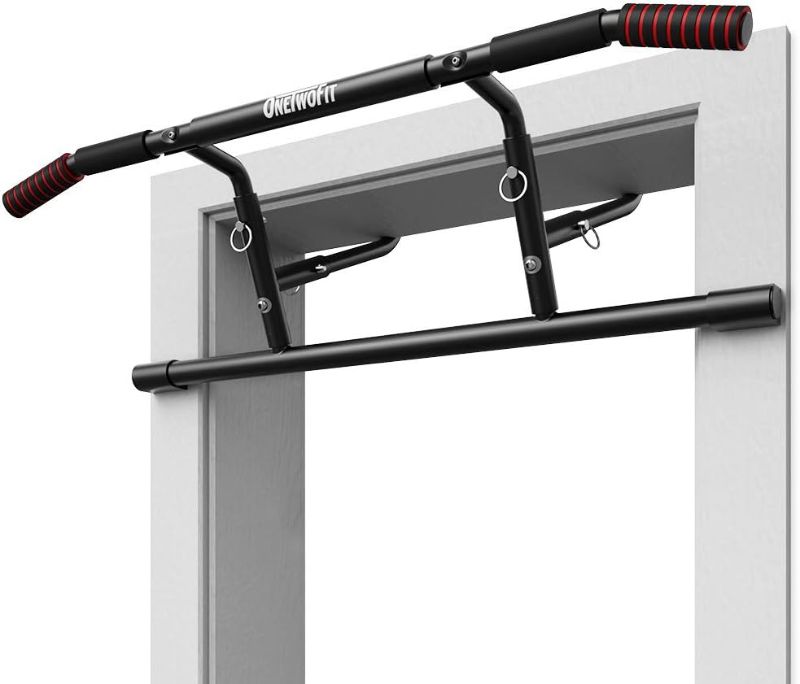 Photo 1 of *SIMILAR PRODUCT NOT EXACT* ONETWOFIT Pull Up Bar For Doorway, No Screw Strength Training Pull-Up Bars, Portable Chin Up Bar For Home Gym Workout, Adjustable Height Indoor Exercise Bar, Fits Most Door Frame OT216