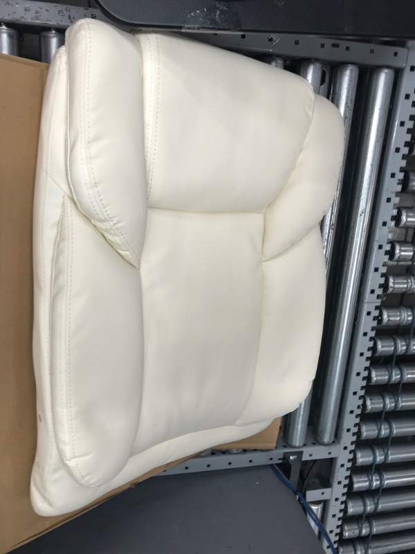 Photo 2 of Amazon Basics High-Back Bonded Leather Executive Office Computer Desk Chair - Cream 6ft Cream