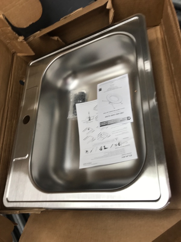 Photo 2 of *MINOR DAMAGE** Dayton D125221 Single Bowl Drop-in Stainless Steel Sink 25 x 22 x 6.5625"