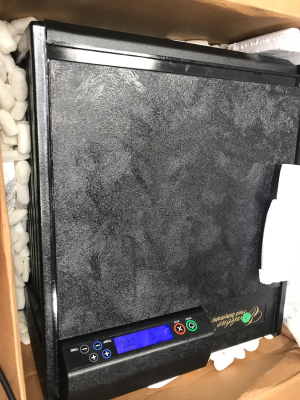 Photo 2 of **MISSING PARTS** Excalibur 2900ECB Electric Food Dehydrator Machine with Adjustable Thermostat, Accurate Temperature Control and Fast Drying, 400 W, 9 Trays, Black
