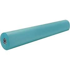 Photo 1 of Pacon Rainbow Lightweight Duo-Finish Kraft Paper Roll, 3-Feet by 1000-Feet, Orange (63100) TEAL ROLL