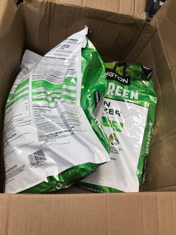 Photo 2 of **BUNDLE OF 2/FACTORY SEALED**  Pennington 100536576 UltraGreen Lawn Fertilizer, 14 LBS, Covers 5000 Sq Ft