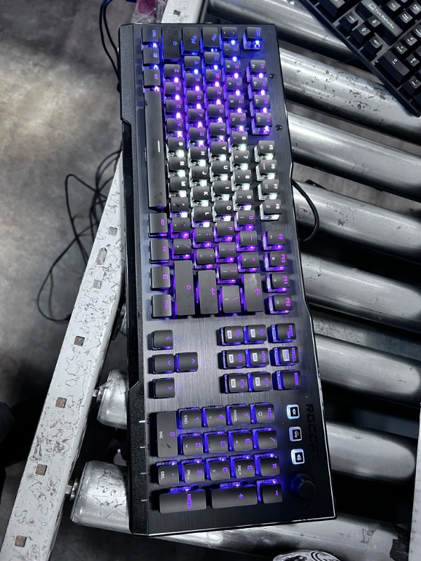 Photo 2 of ROCCAT Vulcan 121 Mechanical PC Tactile Gaming Keyboard, Titan Switch, AIMO RGB Backlit Lighting & Burst Pro PC Gaming Mouse, Optical Switches, Super Lightweight Ergonomic Wired Computer Mouse Brown Switches Keyboard 