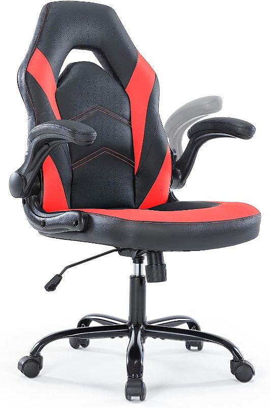 Photo 1 of Office Chairs - Ergonomic Gaming Executive Desk Chairs with Flip-up Armrests and Lumbar Support & Office Chairs - Ergonomic Gaming Executive Desk Chairs with Flip-up Armrests 