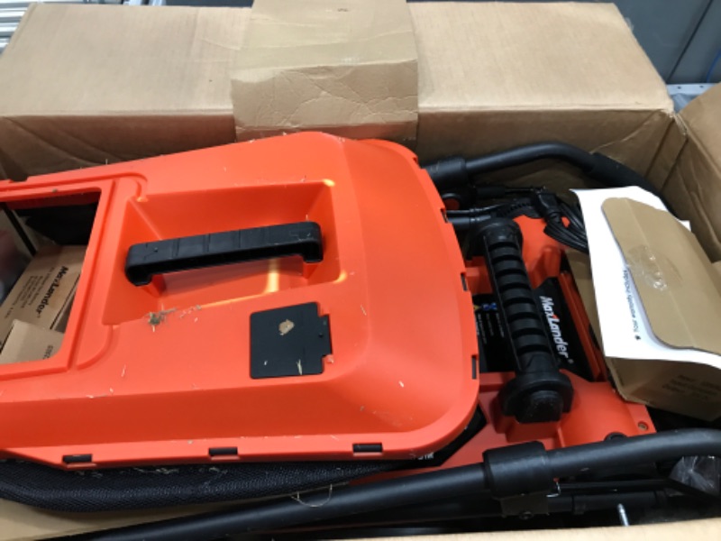 Photo 2 of ********PARTS ONLY OVERHEATS EASILY******* Lawn Mowers Maxlander Electric Lawn Mower Cordless (2-in-1),13 Inch 20V Battery Powered Lawn Mower with Brushless Motor, 5-Position Height Adjustment, 2pcs 4.0Ah Batteries and Charger Included 20V Lawn Mower