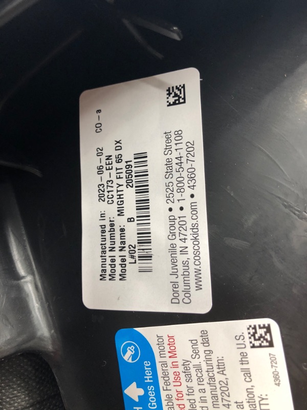 Photo 1 of Cosco Mighty Fit 65 DX Convertible Car Seat (Heather Onyx Gray)