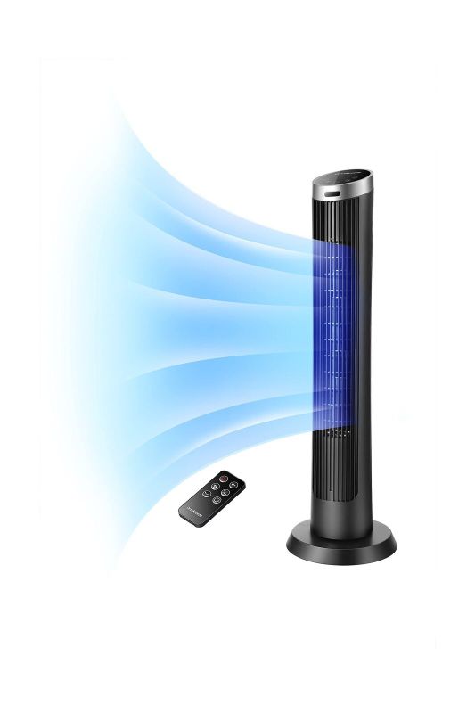 Photo 1 of **SEE NOTES**
OmniBreeze Digital Electric Tower Fan, with Remote Control, LED Display, Stan...
