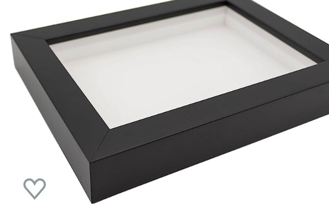 Photo 1 of 20x20 Shadow Black Box Display Frame with White Acid-Free Backing UV Acrylic & Hanging Hardware - with 3/4" Usable Depth - Great Magazine Display Frame Shadowbox