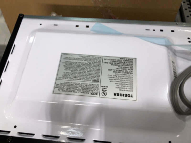 Photo 4 of TOSHIBA ML2-EM09PA(BS) Small Countertop Microwave Oven With 6 Auto Menus, Kitchen Essentials, Mute Function & ECO Mode, 0.9 Cu Ft, 10.6 Inch Removable Turntable, 900W, Black Color 0.9 Cu.Ft.