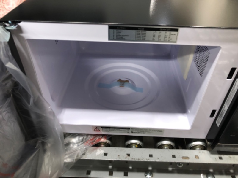 Photo 2 of TOSHIBA ML2-EM09PA(BS) Small Countertop Microwave Oven With 6 Auto Menus, Kitchen Essentials, Mute Function & ECO Mode, 0.9 Cu Ft, 10.6 Inch Removable Turntable, 900W, Black Color 0.9 Cu.Ft.