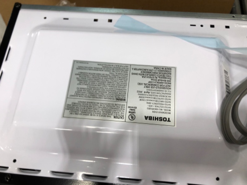 Photo 5 of TOSHIBA ML2-EM09PA(BS) Small Countertop Microwave Oven With 6 Auto Menus, Kitchen Essentials, Mute Function & ECO Mode, 0.9 Cu Ft, 10.6 Inch Removable Turntable, 900W, Black Color 0.9 Cu.Ft.