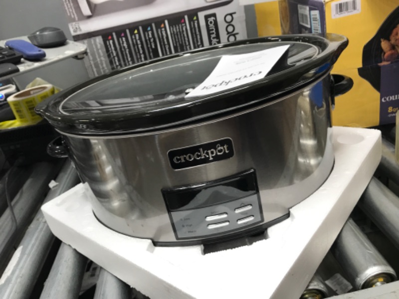 Photo 2 of **USED**
Crockpot 8 Qt. Countdown Slow Cooker - Dark Stainless Steel