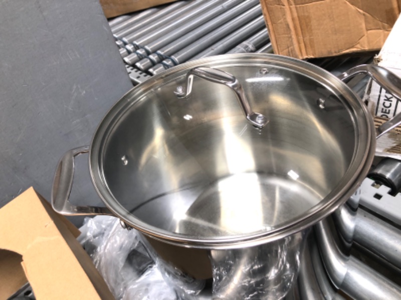 Photo 4 of **USED**
NutriChef Heavy Duty 12 Quart Stainless Steel Soup Stock Pot with Handles & Lid