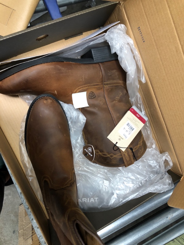 Photo 3 of Ariat Heritage Roper Western Boots- Men’s Traditional Leather Country Boot 13 Distressed Brown