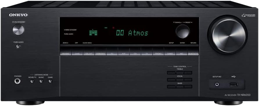 Photo 1 of Onkyo TX-NR6050 7.2-Channel Network Home Theater Smart AV Receiver 8K/60, 4K/120Hz
