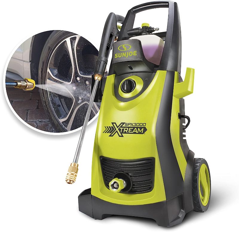 Photo 1 of Sun Joe SPX3000 2030 Max PSI 1.76 GPM 14.5-Amp Electric High Pressure Washer, Cleans Cars/Fences/Patios
*******UNKNOWN IF COMPLETE******
