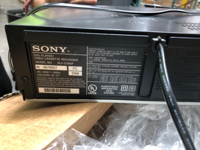 Photo 1 of Sony DVD and VHS Player 
