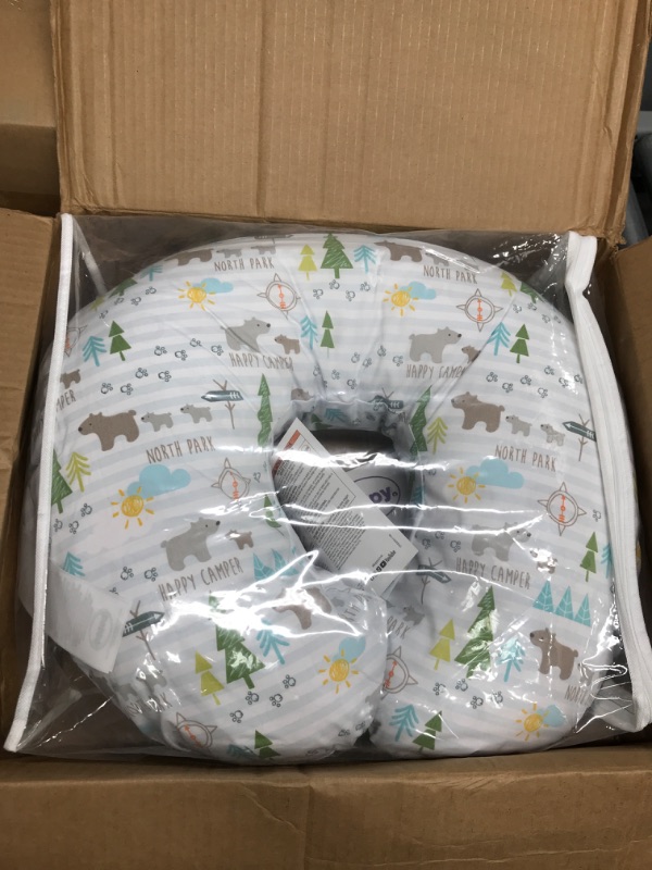 Photo 2 of Boppy Original Nursing Support, FKA Boppy Nursing Pillow, North Park, Ergonomic Breastfeeding, Bottle Feeding, and Bonding, Hypoallergenic Fiber Fill, Removable Cover, Machine Washable