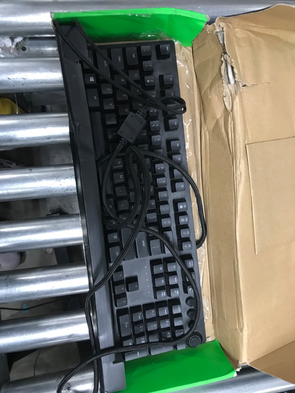 Photo 2 of **DID NOT FUNCTION**Razer Huntsman V2 - Optical Gaming Keyboard with Near-zero Input Latency - Doubleshot PBT Keycaps - Sound Dampening Foam - Linear Red Switch - US Layo
